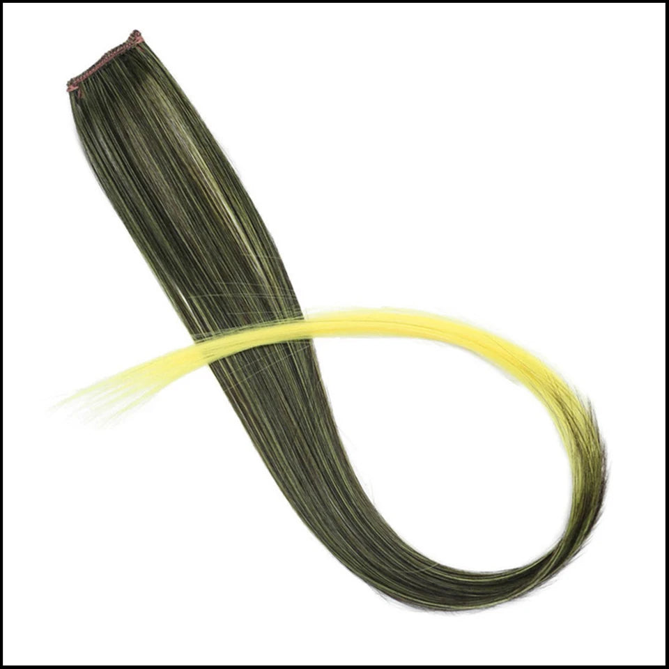 Synthetic One Card Hair Extension Wig Hair