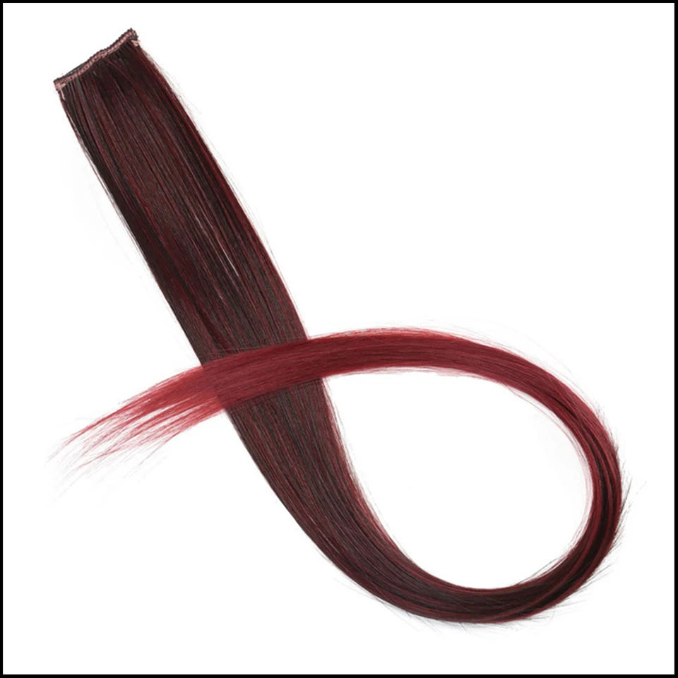 Synthetic One Card Hair Extension Wig Hair
