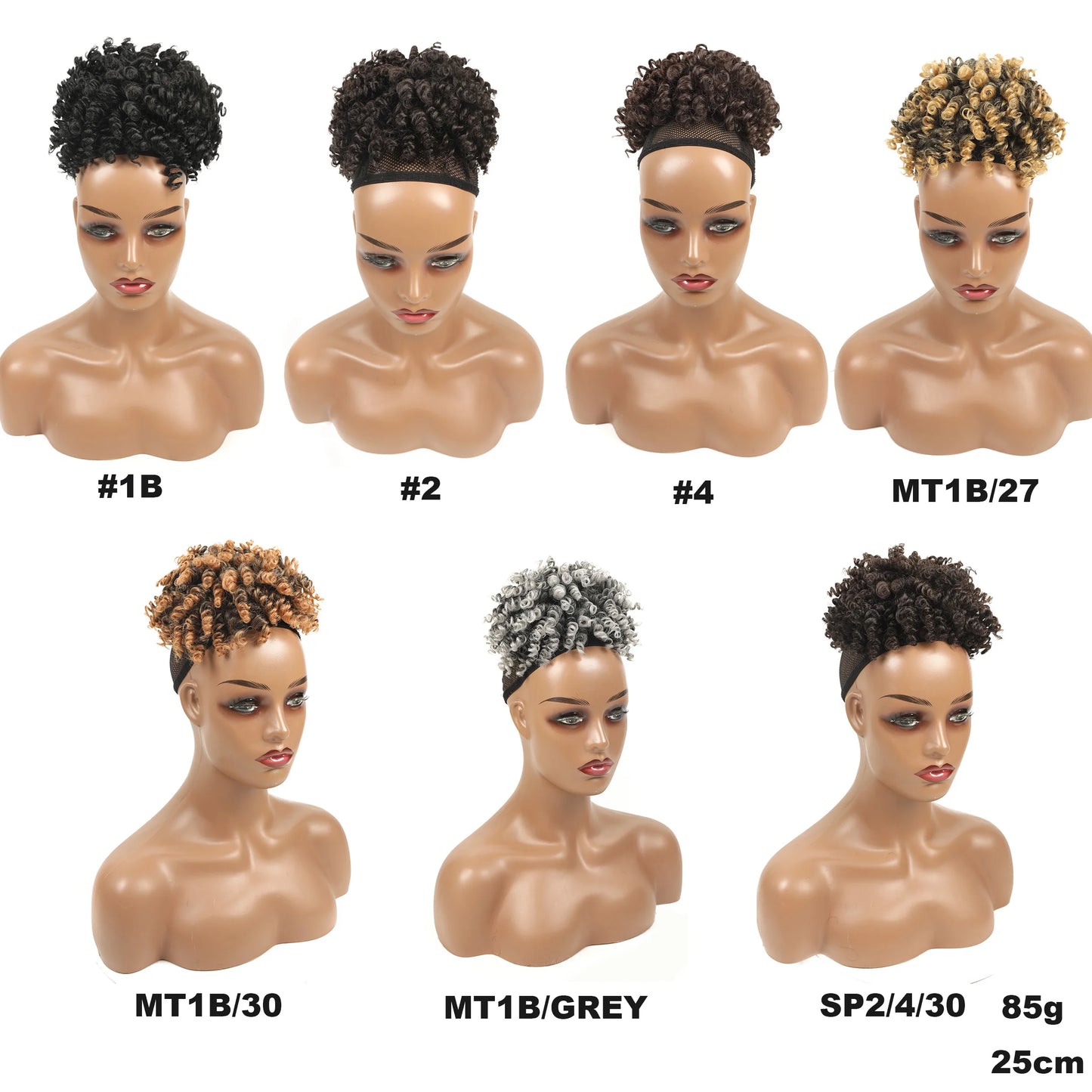 Afro Puff Cabelo Fibra Organica Encaracolado