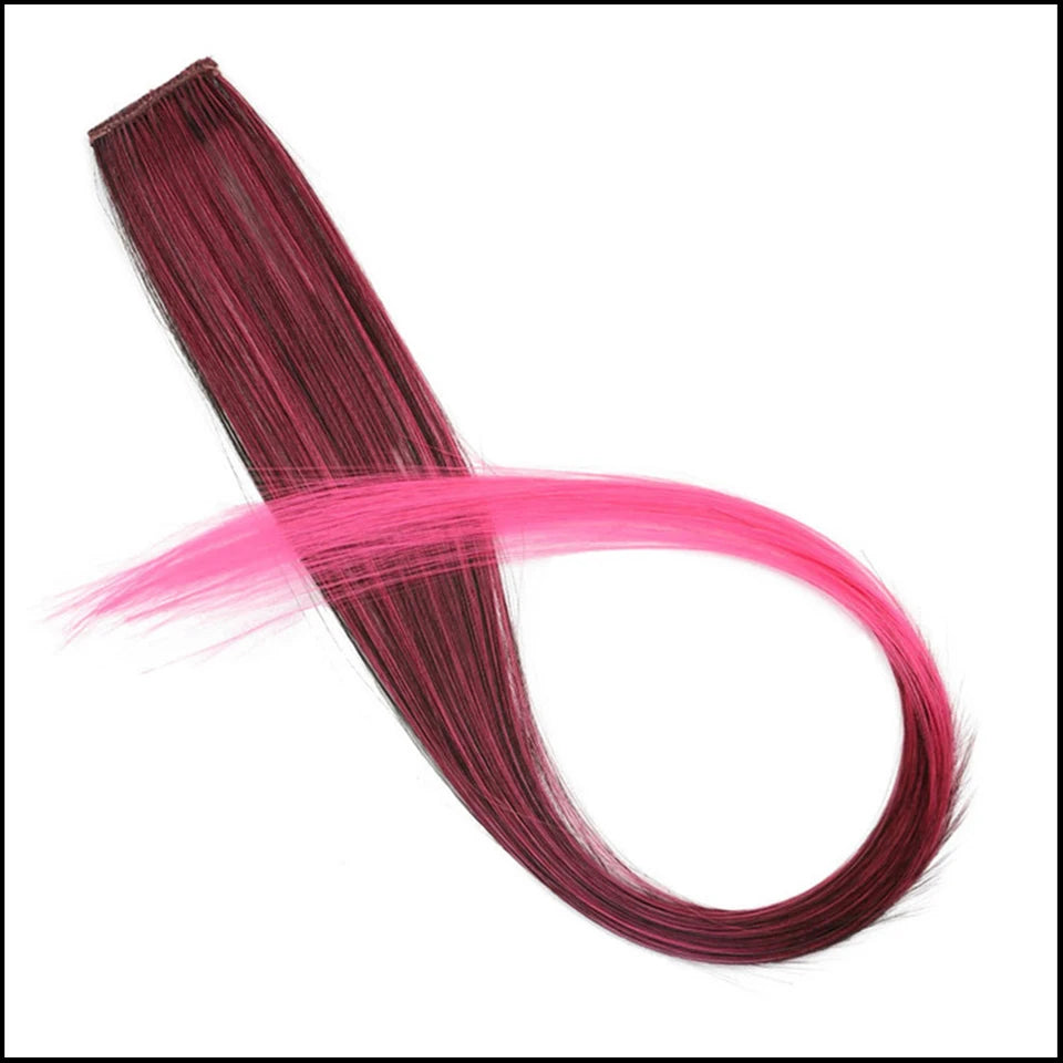 Synthetic One Card Hair Extension Wig Hair