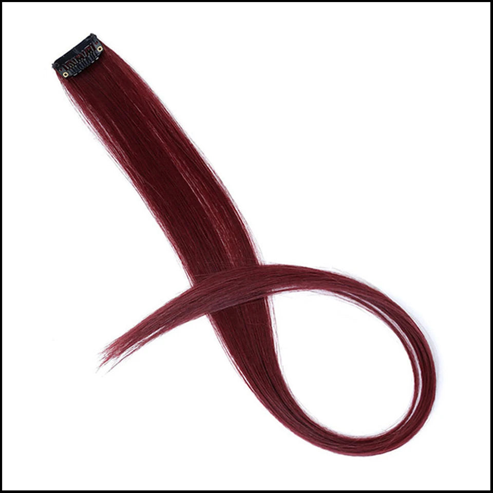 Synthetic One Card Hair Extension Wig Hair