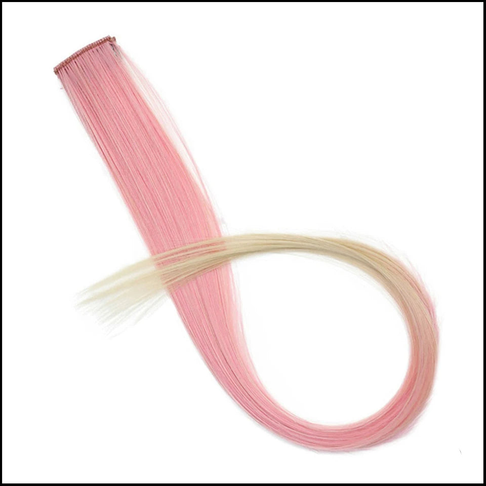 Synthetic One Card Hair Extension Wig Hair
