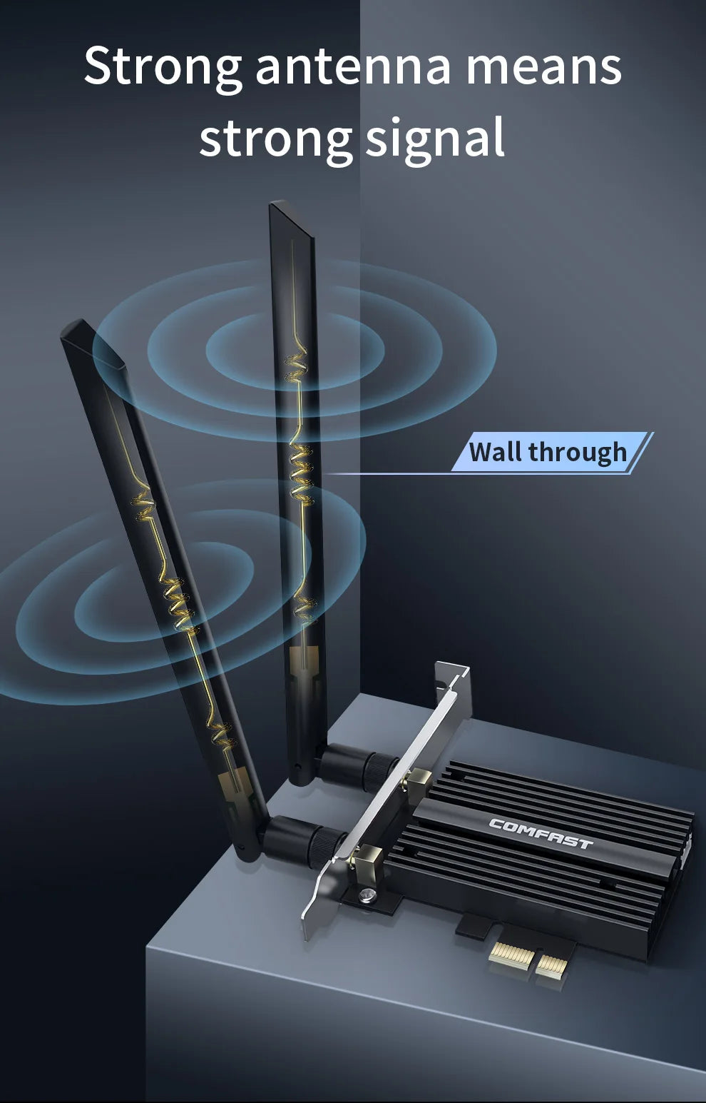 Comfast WiFi 6 PCI-E Wireless Adapter