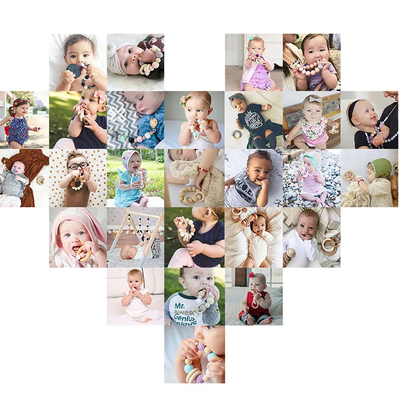 0 6 12 Month Wooden Crochet Baby Car Chain Hanging Pram Toy Rattle Crib Bell Animal Mobiles Gym Stroller Pendants Toddler Gifts