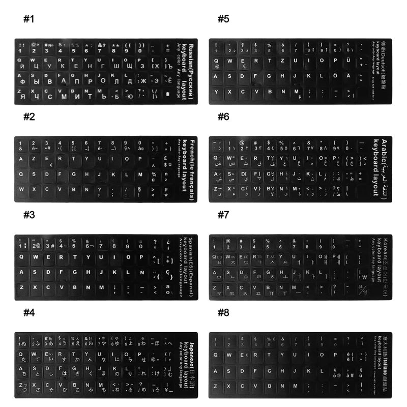 Durable Keyboard Language Sticker