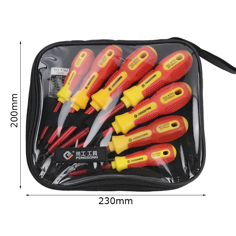 7pcs Insulated Screwdriver Set Magnetic Screwdriver