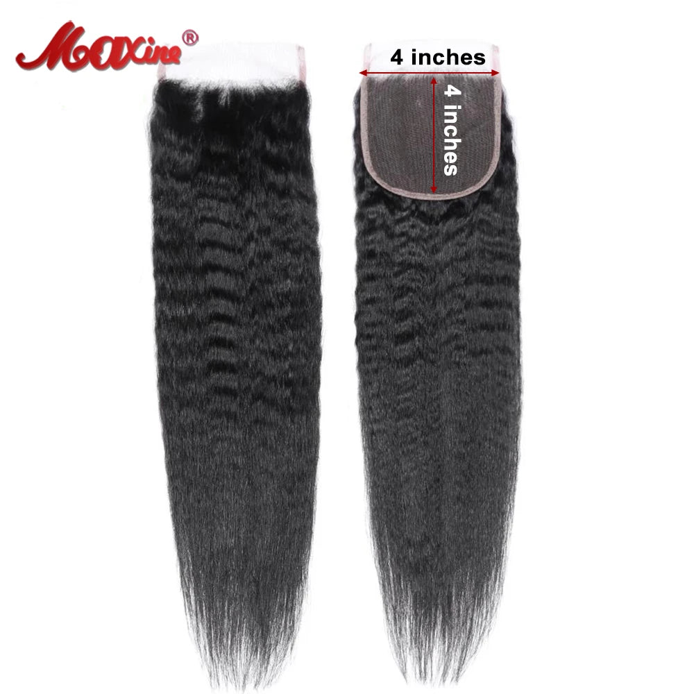 Kinky Straight 13x4 13x6 Lace Frontal Closure