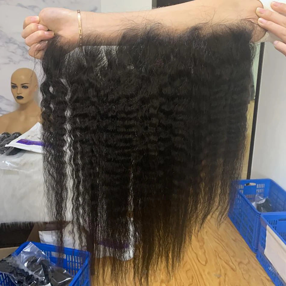 Kinky Straight 13x4 13x6 Lace Frontal Closure