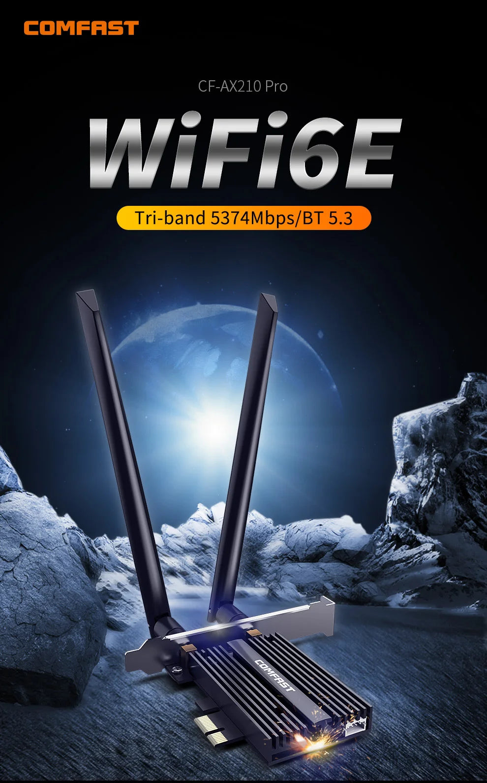 Comfast WiFi 6 PCI-E Wireless Adapter