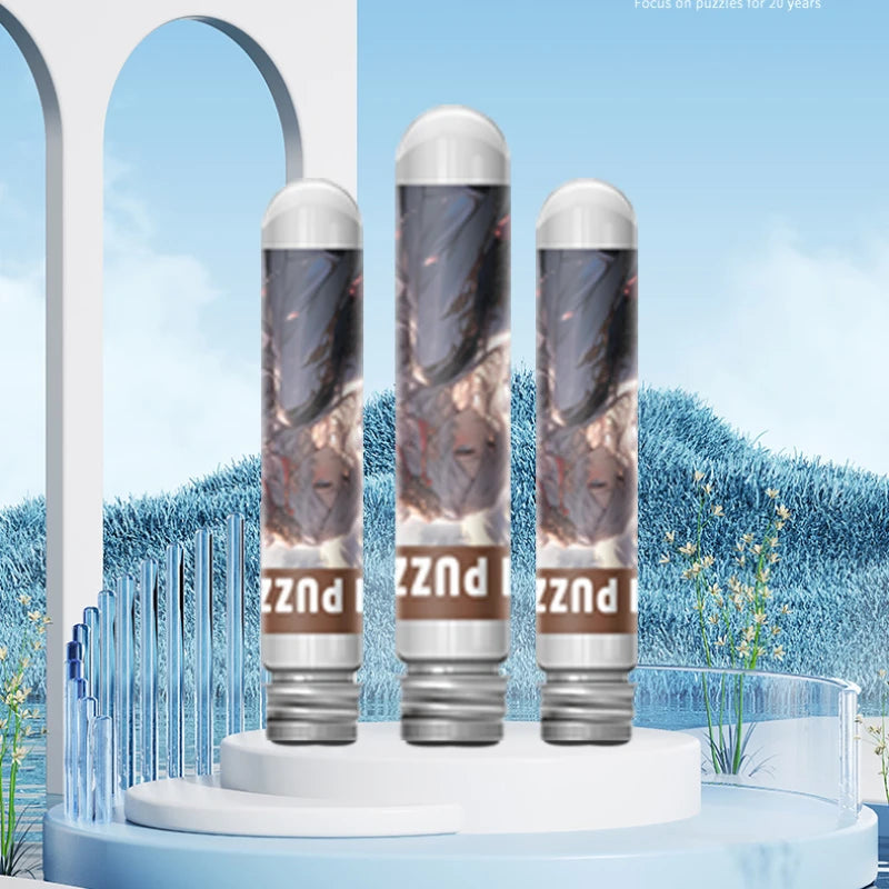 150PCS Mini Test Tube Cartoons Tiger Jigsaw Puzzle for Adult Kids