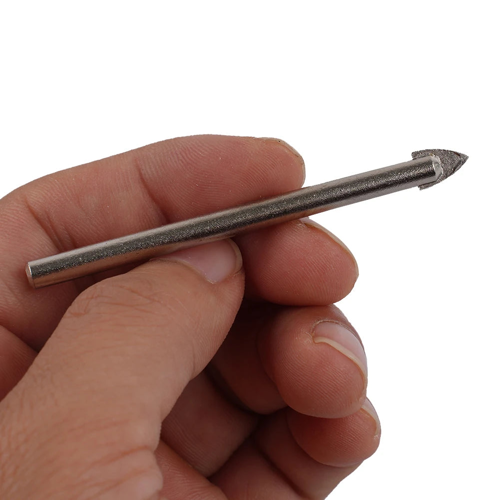 10 Pcs Cross Drill Bits 6mm Tip For Glass Ceramic