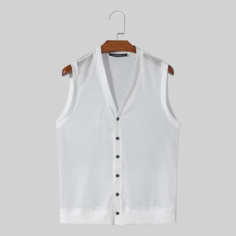 Fashion Leisure Style Tops INCERUN Men Personality