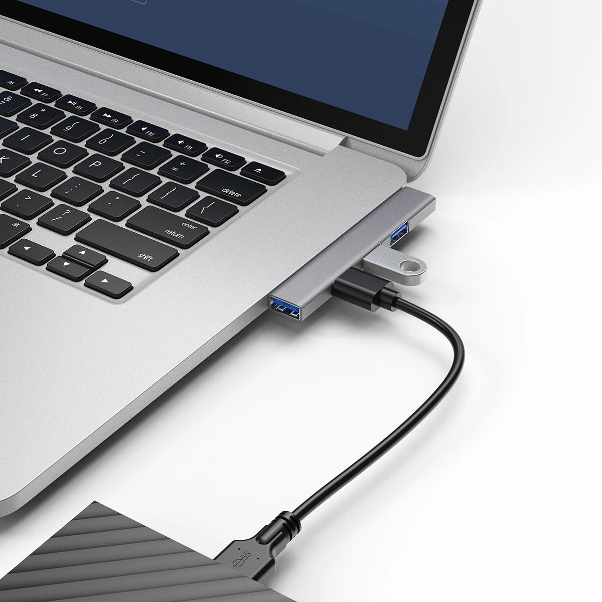 4 Port USB HUB 3.0 Type C 3.1 Multi USB Splitter