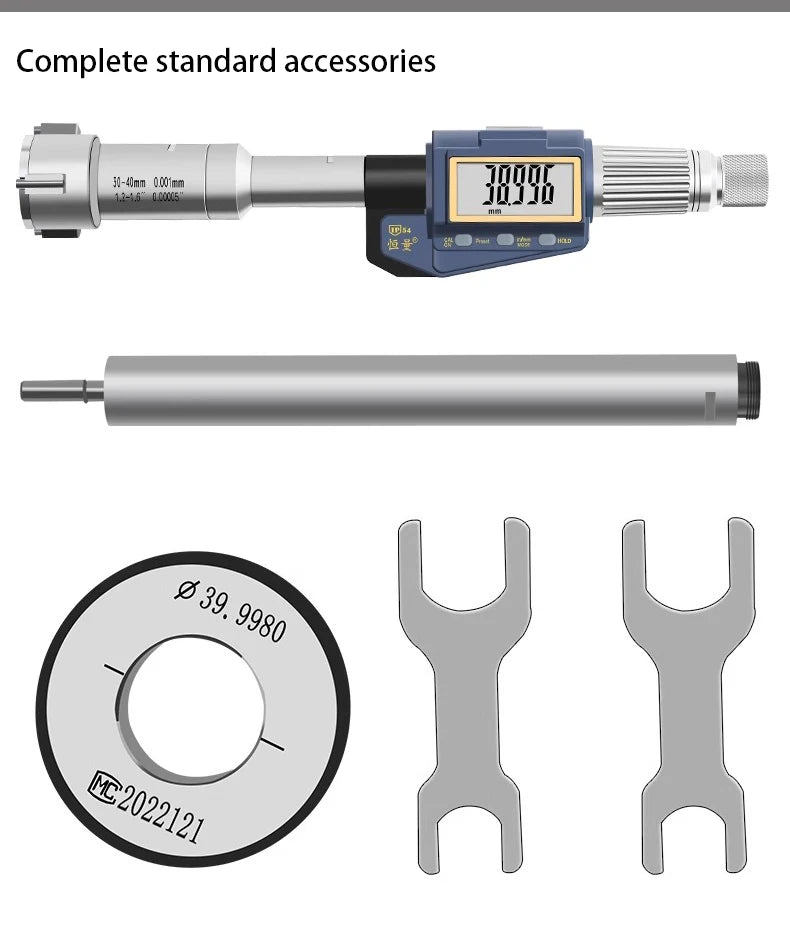 Digital Three-Claw/three-Point Inner Diameter Micrometer