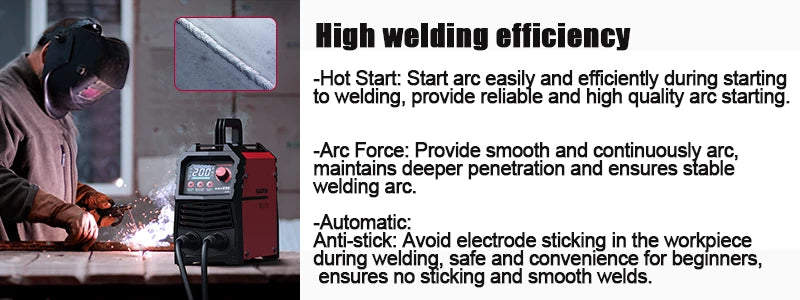 ARCCAPTAIN 200Amp Welding Machine DC Inverter