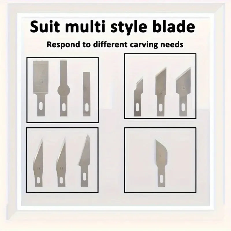 13pcs Aluminum Alloy Carving Knife Tool Set