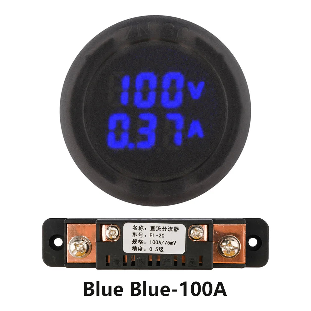 DC 5V ~ 100V LED Digital Display Voltmeter Ammeter