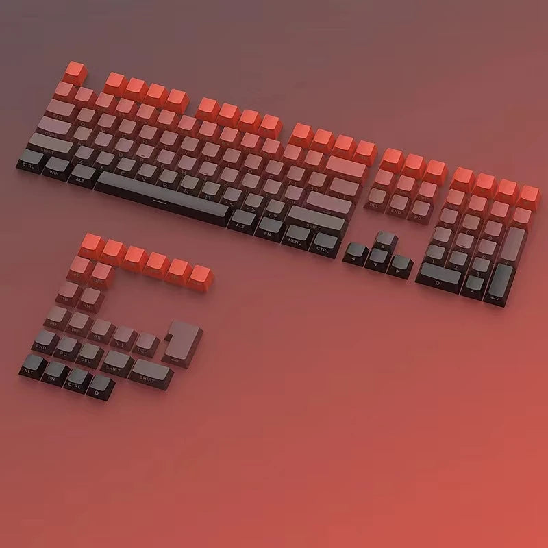 133 Keys Side Print Shine Through Keycap Set Double