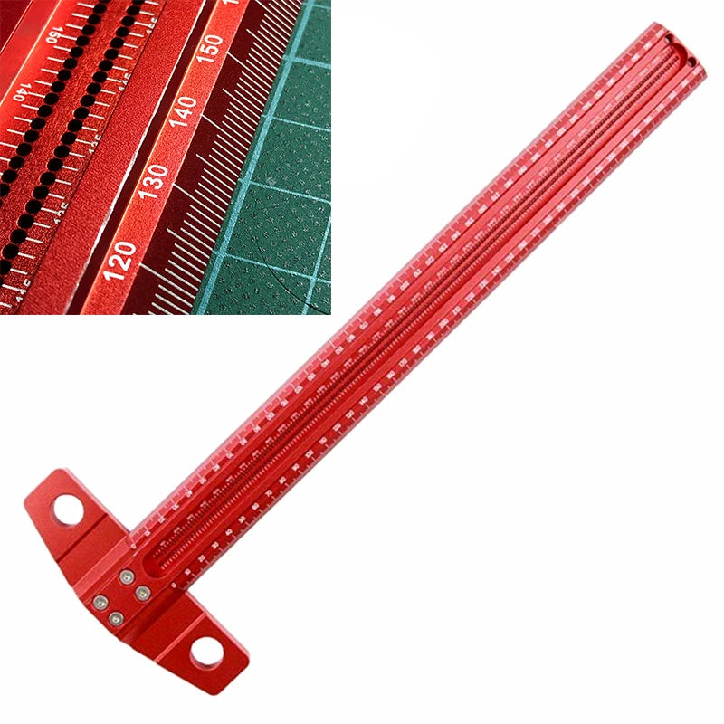 Precision Marking T-Ruler Aluminum Alloy Woodworking