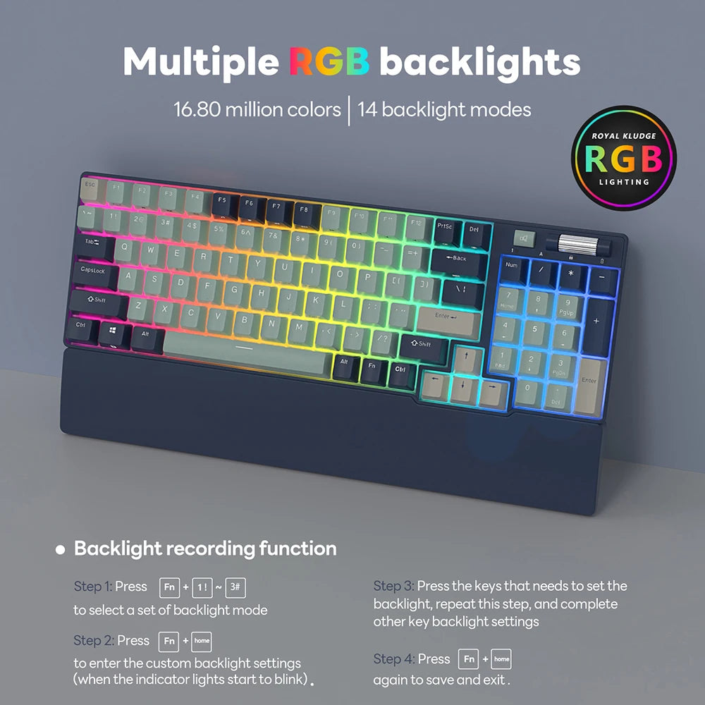 Wireless Bluetooth Mechanical Keyboard