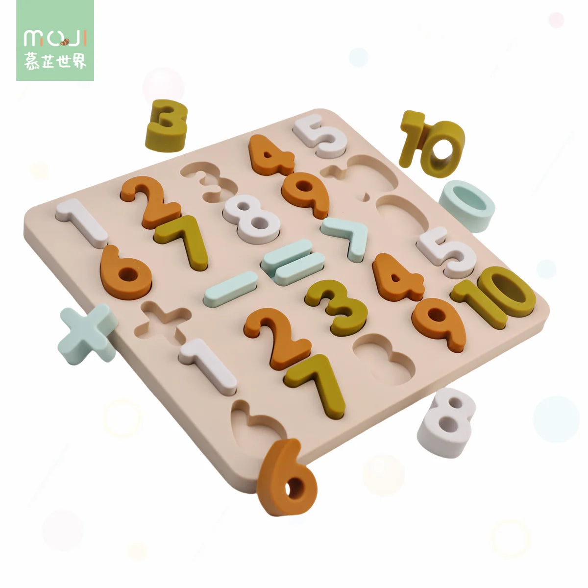 Silicone Montessori Letters Number Puzzle