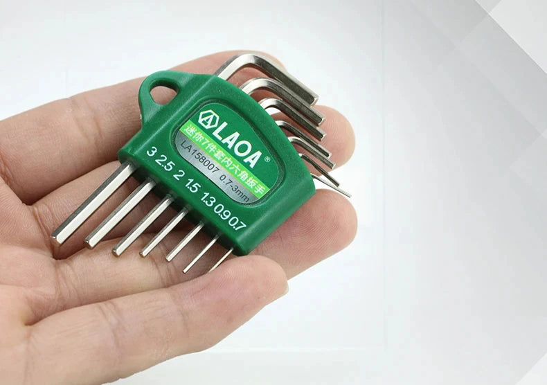 LAOA Mini 7-piece allen wrench hexagonal hexagonal screwdriver