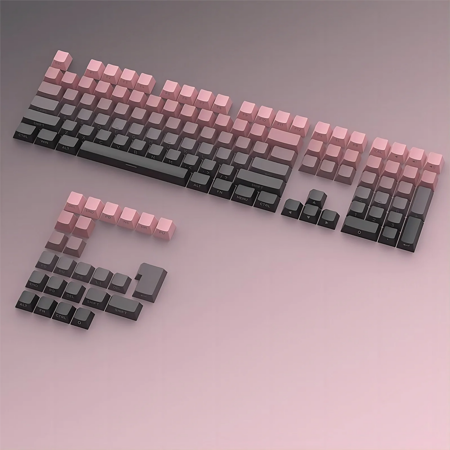 133 Keys Side Print Shine Through Keycap Set Double