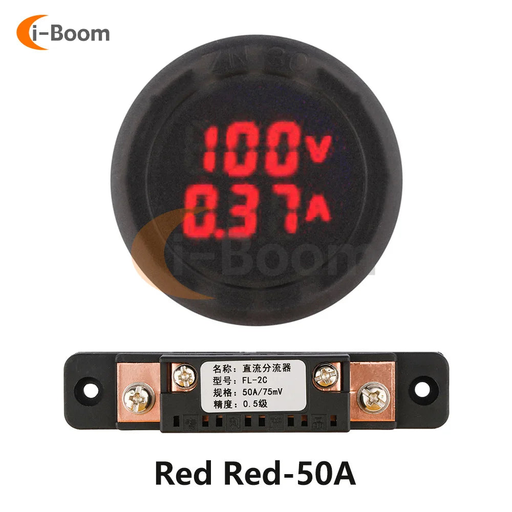 DC 5V ~ 100V LED Digital Display Voltmeter Ammeter