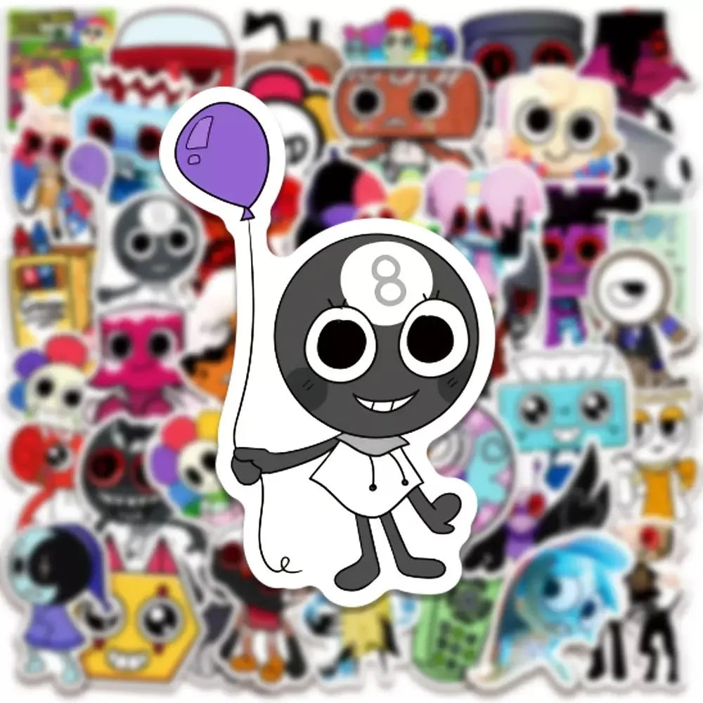 Funny Game Dandys World Stickers Cute Cartoon