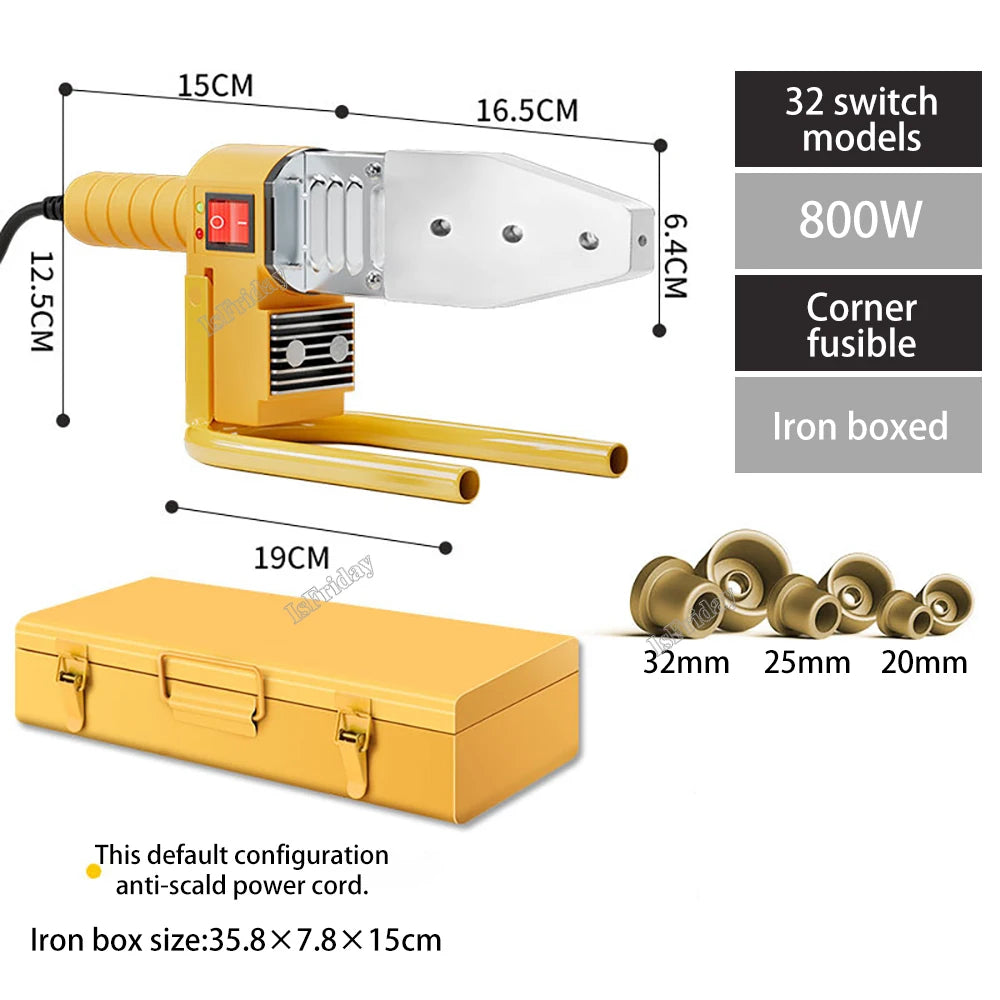 PB/PP/PE/PPR Pipe Welding Machine 600W-1000W pvc pipe