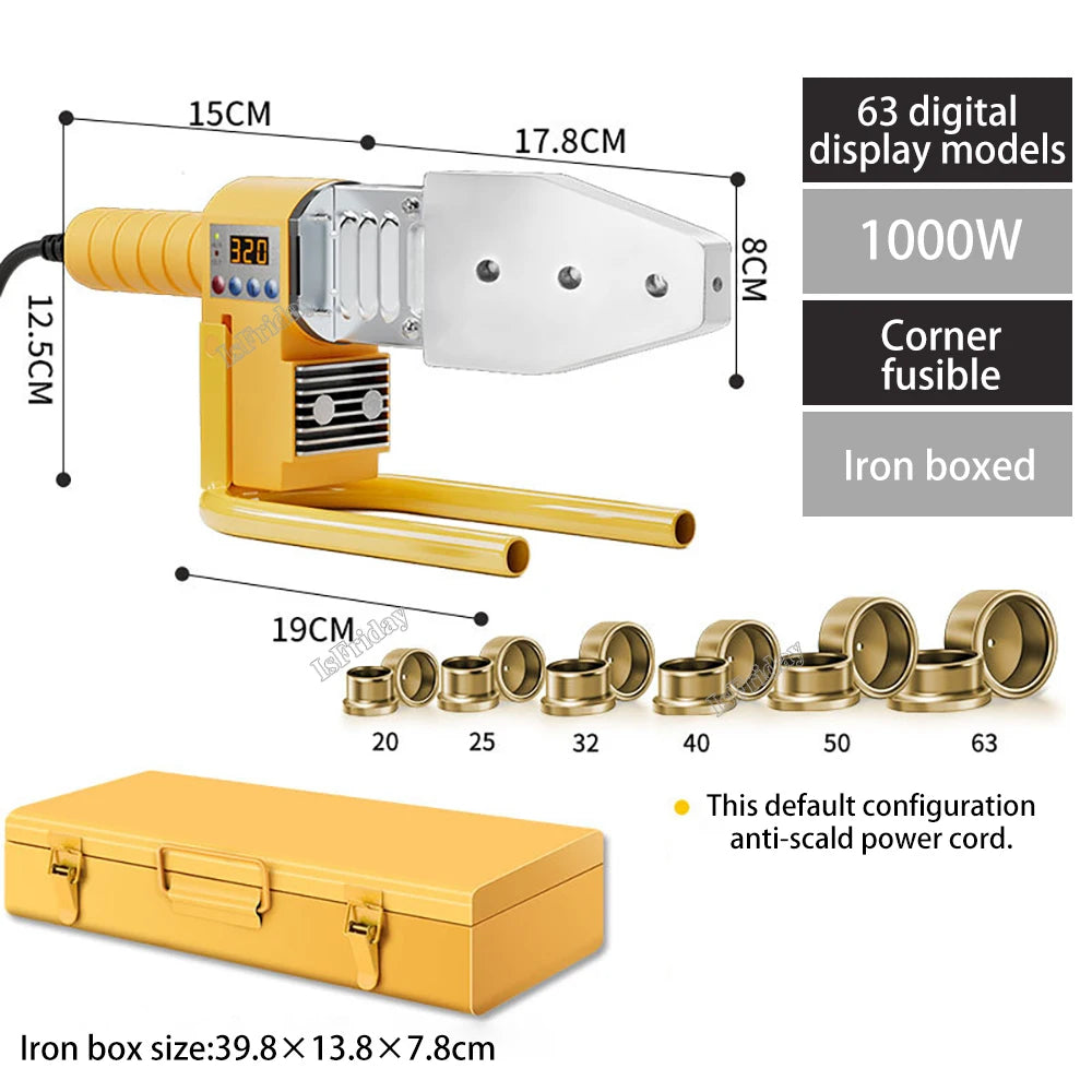 PB/PP/PE/PPR Pipe Welding Machine 600W-1000W pvc pipe
