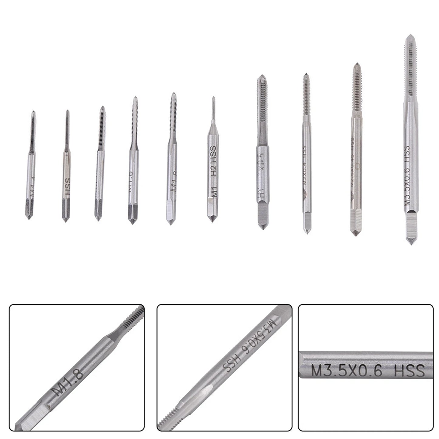 10pcs Mini M1 to M3.5 Machine Hand Tap