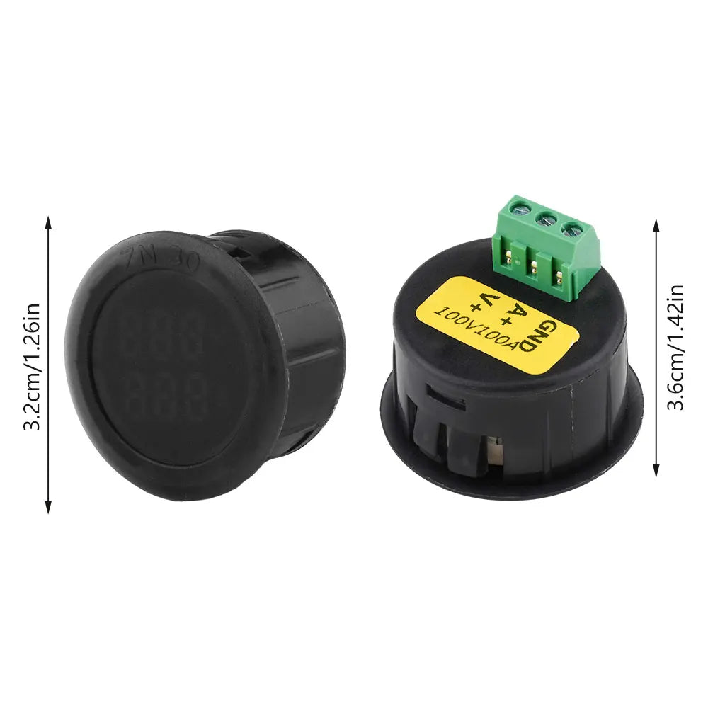 DC 5V ~ 100V LED Digital Display Voltmeter Ammeter