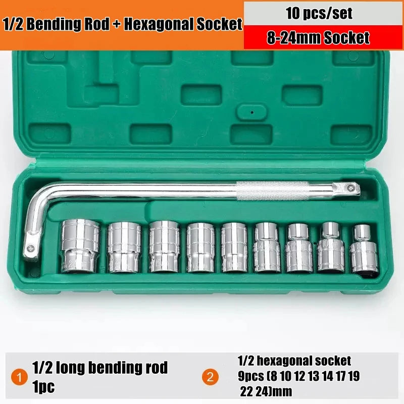 1/2 Sleeve Combination Drive Extended Socket Hexagonal