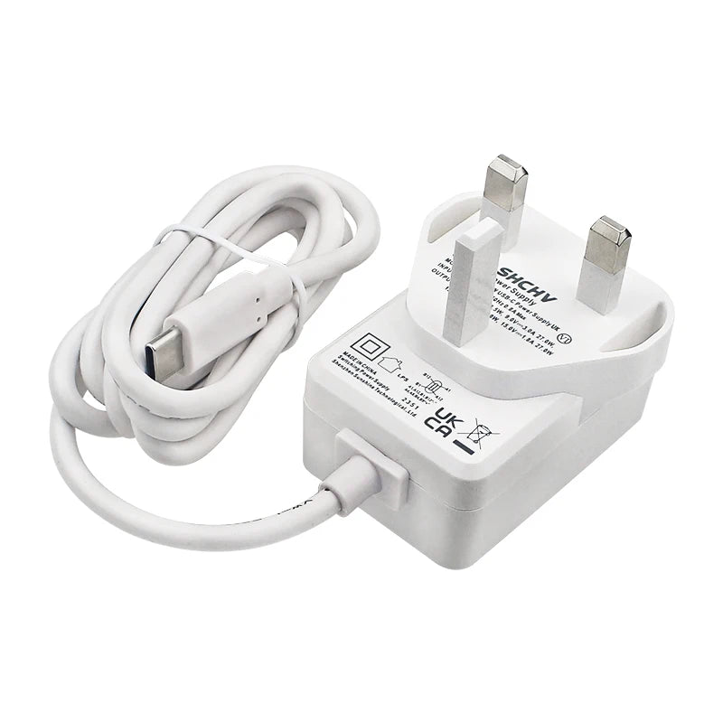 Raspberry Pi 5 5.1V 5A Power Supply PD 27W USB Type C