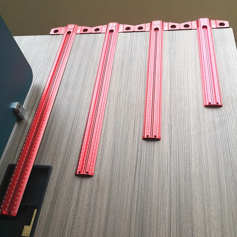 Precision Marking T-Ruler Aluminum Alloy Woodworking