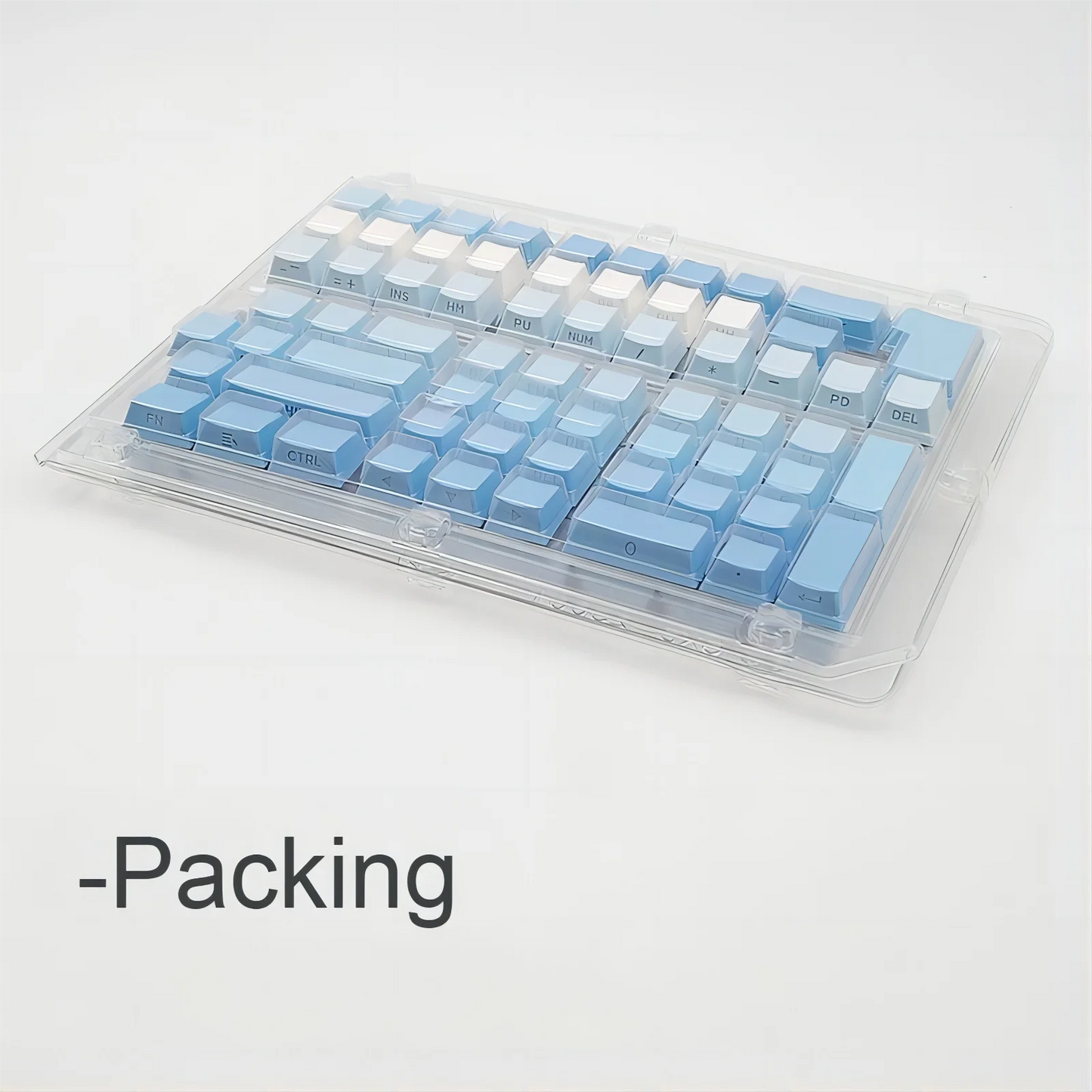 133 Keys Side Print Shine Through Keycap Set Double