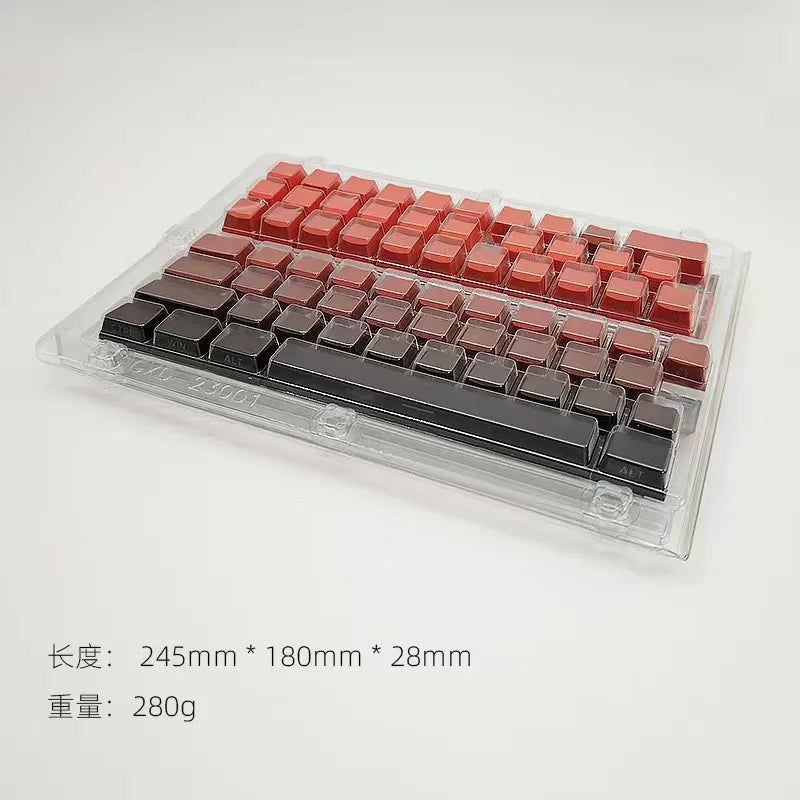 133 Keys Side Print Shine Through Keycap Set Double