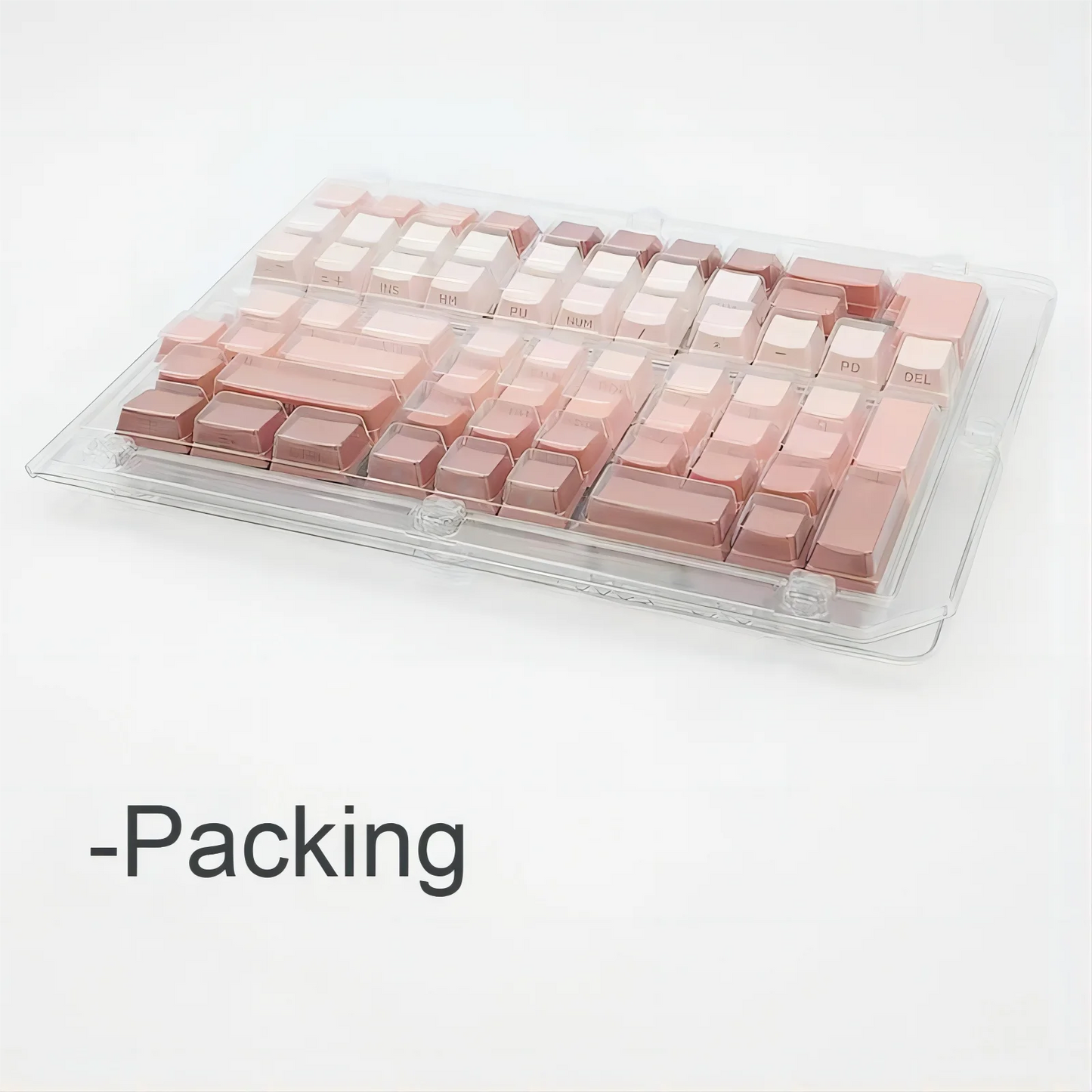 133 Keys Side Print Shine Through Keycap Set Double