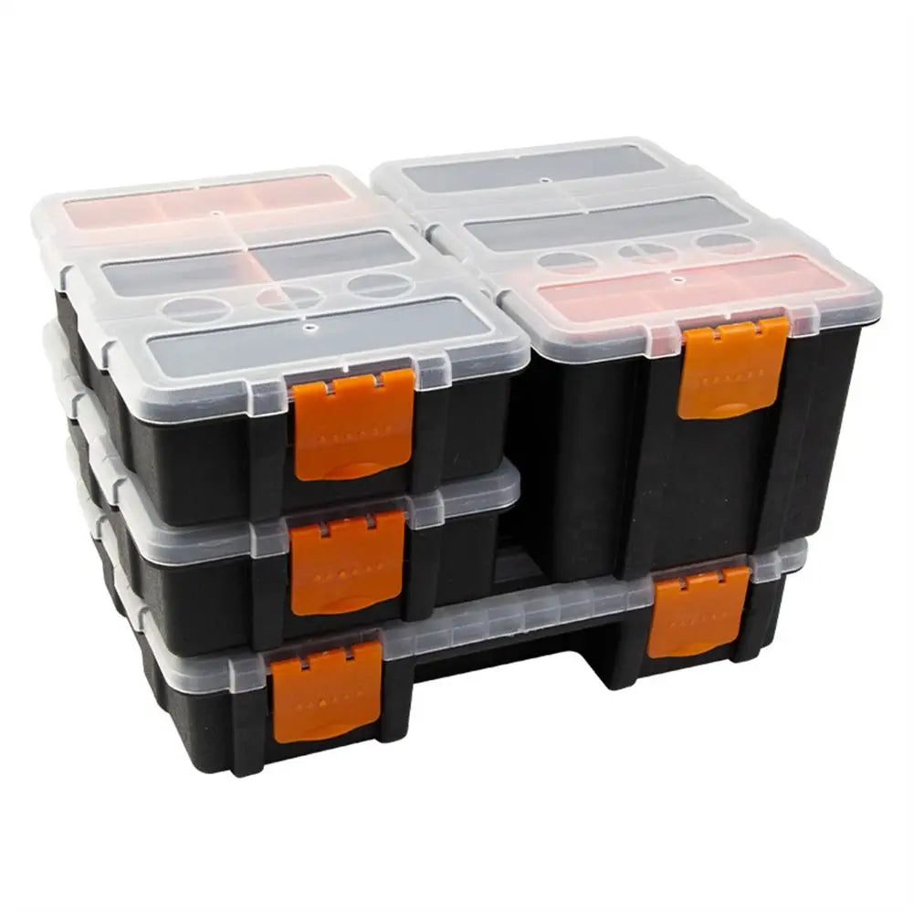 Multi-Grid Portable Plastic Parts Toolbox Combination
