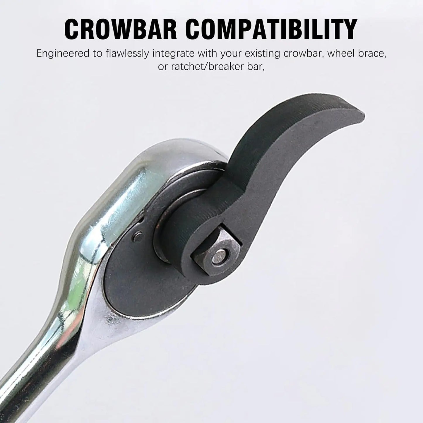 1/2inch Ratchet Crowbar Adapter Head Tools Pry Bar Wrench
