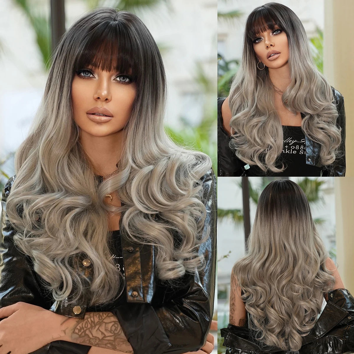 NAMM Long curly Hair Wig Brown