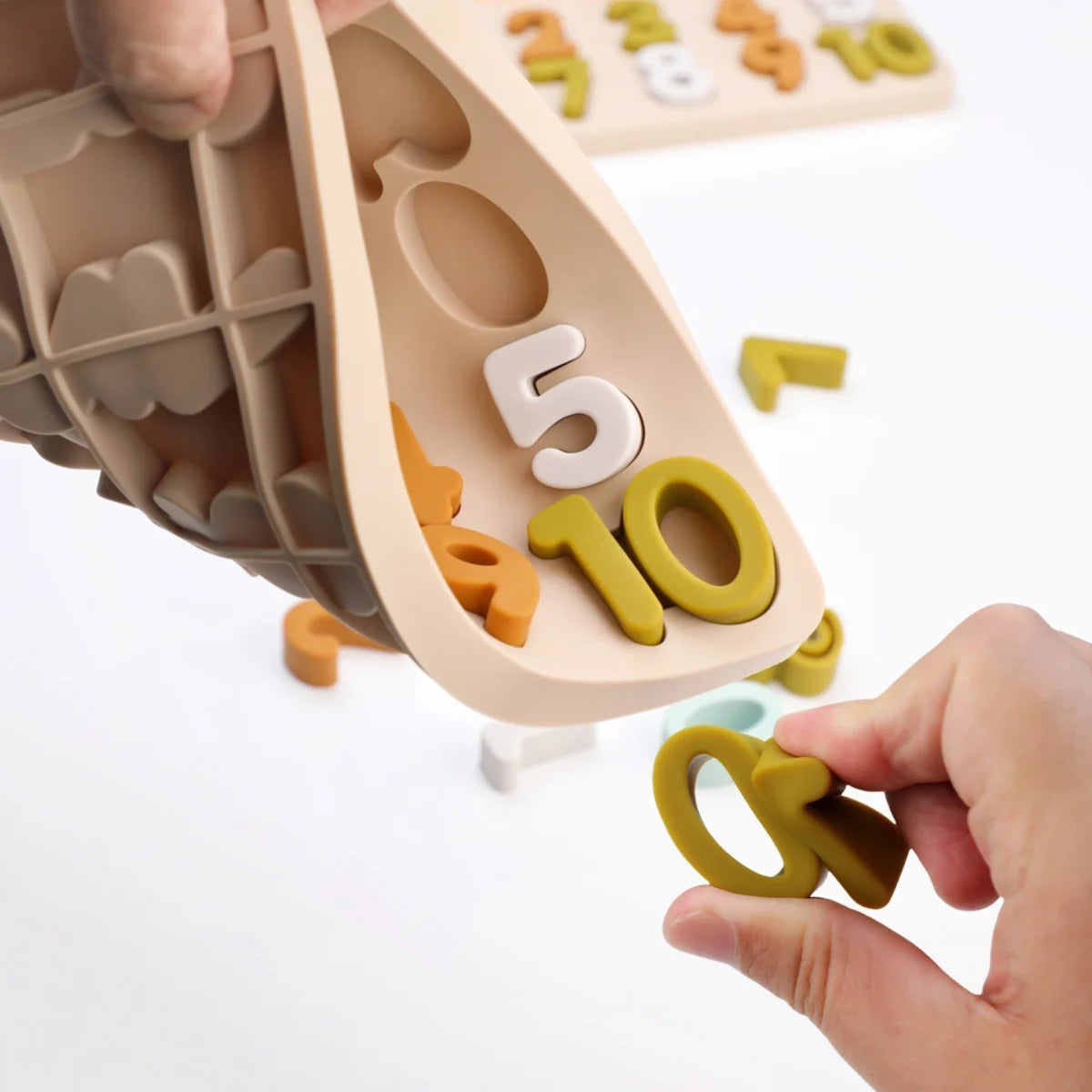 Silicone Montessori Letters Number Puzzle