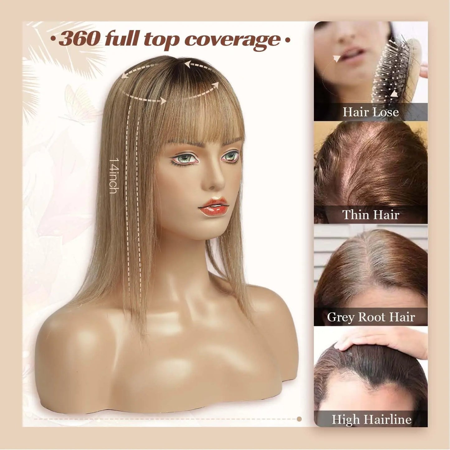 Straight Ombre Brown 100% Remy