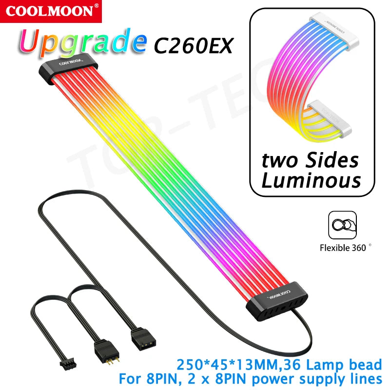 COOLMOON AOSOR ARGB LED Light Strip for 24PIN Motherboard