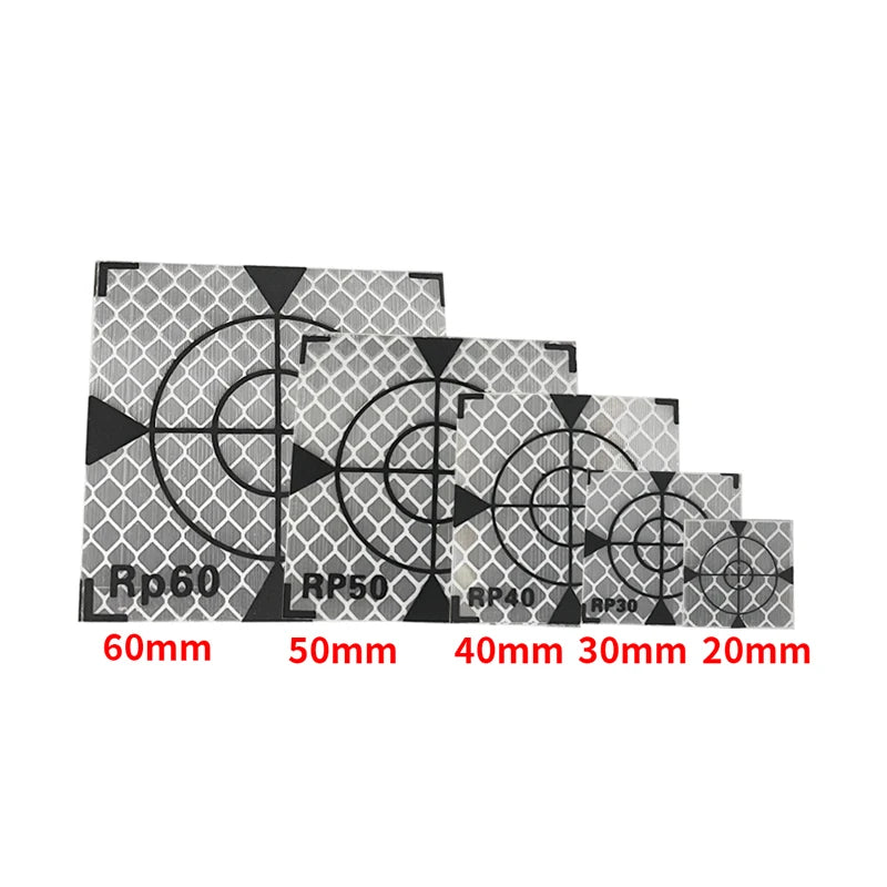 100pcs Size 60x60mm 20 30 40 50 mm Reflector Sheet