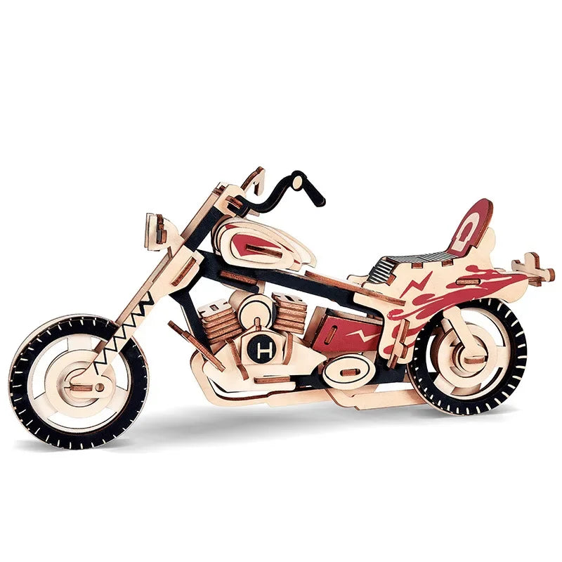 3D Jigsaw Puzzle Game Handmade Wooden Assembled Car