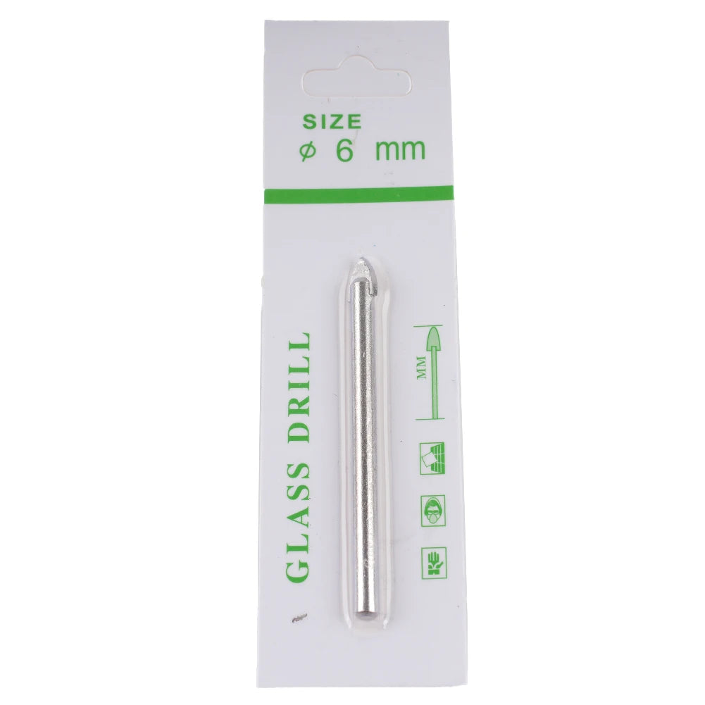 10 Pcs Cross Drill Bits 6mm Tip For Glass Ceramic