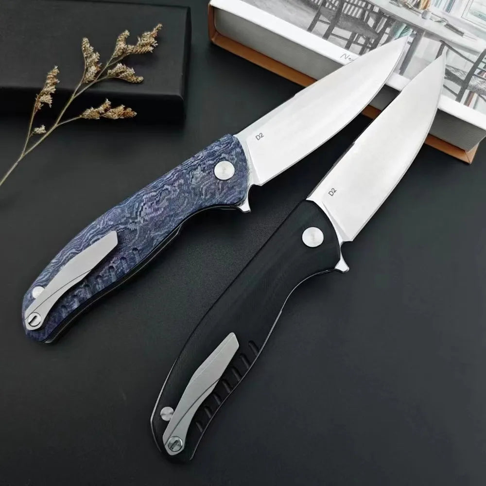 Kesiwo Tactical Folding knife D2 Blade G10