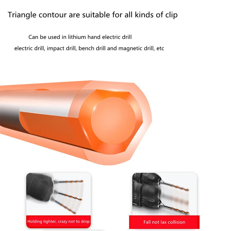6PCS Multifunctional Triangle Drill Bit Diamond Drill